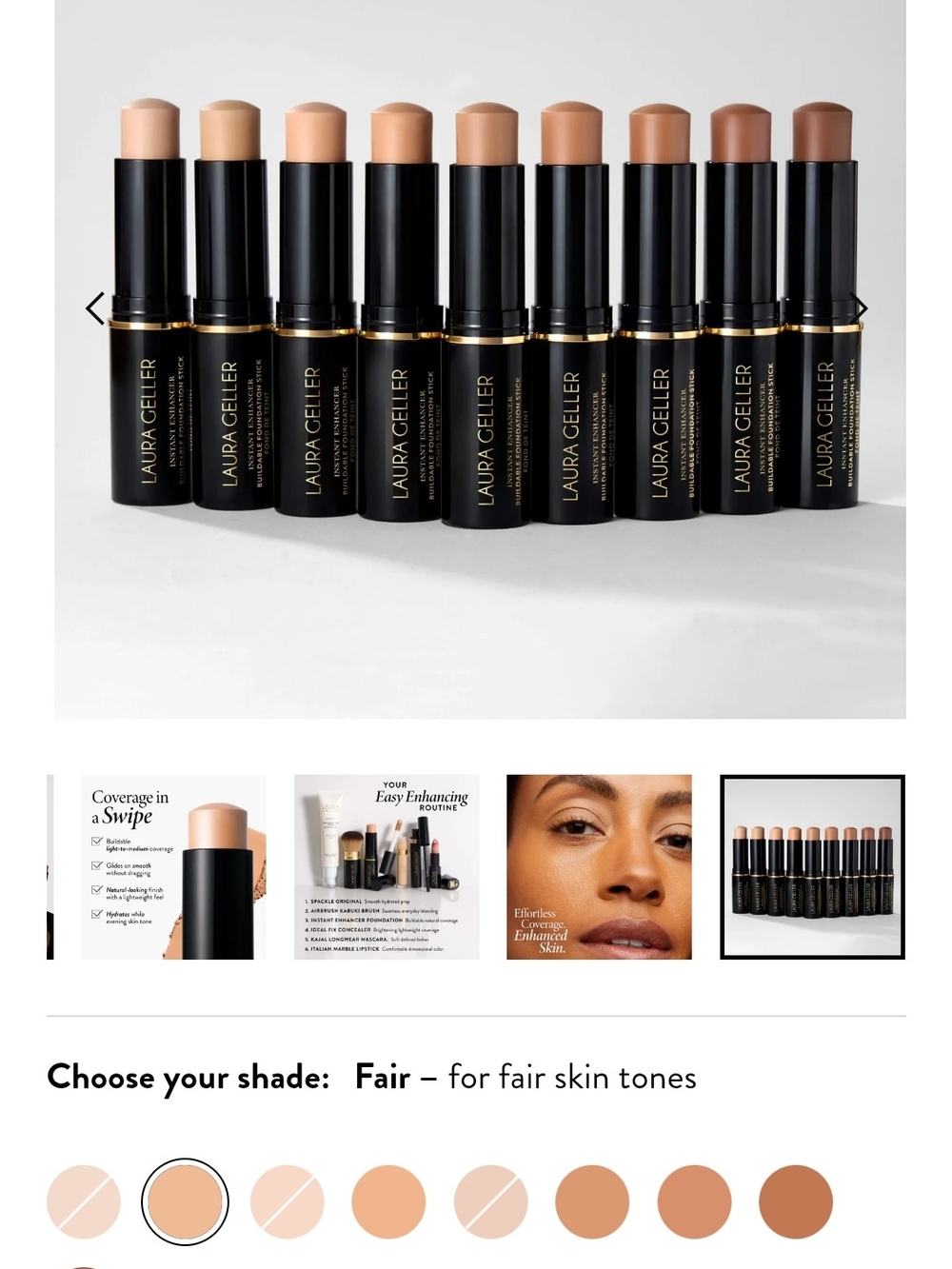 Laura Geller Instant Enhancer Foundation Stick In Tan